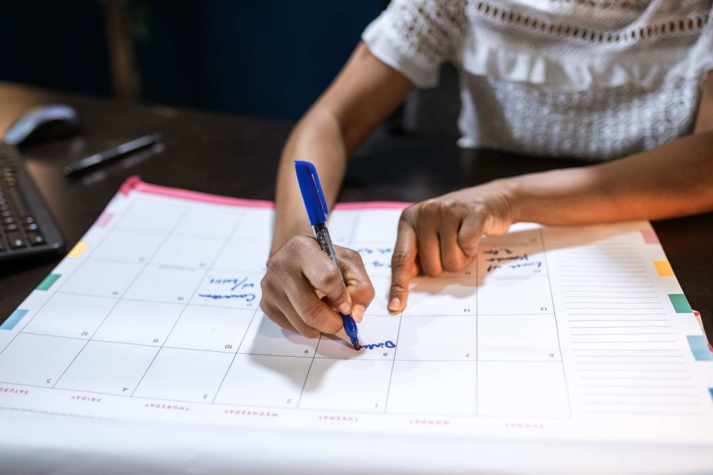 Content calendar